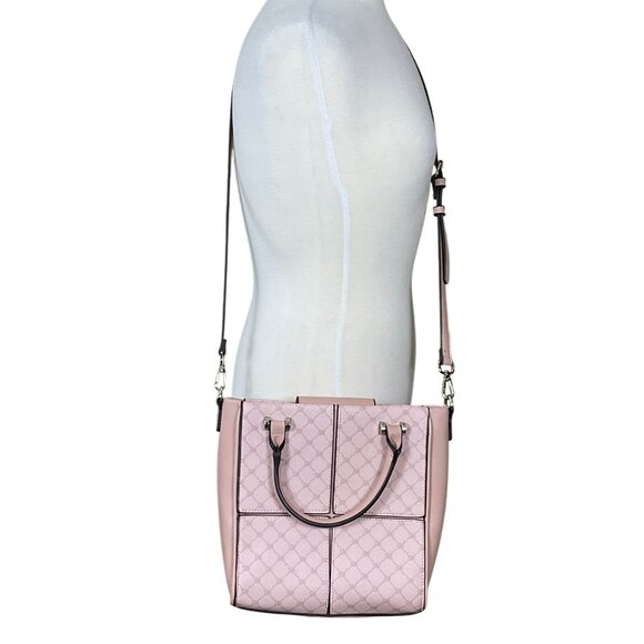 Steve Madden Crossbody Pink Faux Leather Logo BKIA Shopper Bag Straps & Handles - Picture 5 of 10